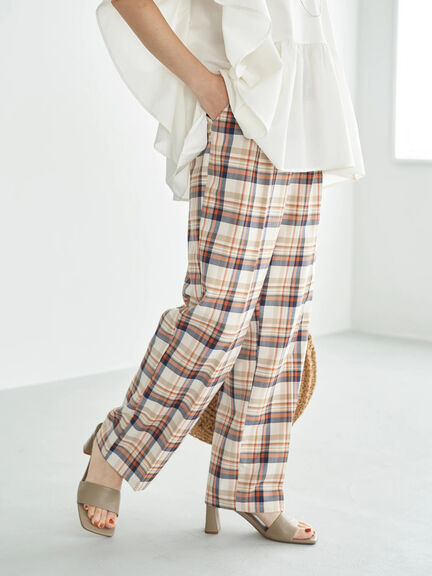 Celana Kulot Kotak-kotak - Zoeter Check Wide Pants