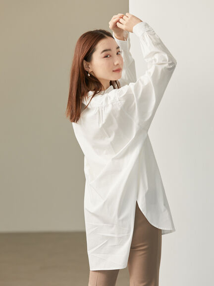 Kiyomi Band Collar Shirt