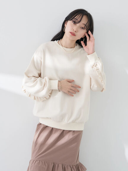 Satsuko Ruffle Sleeve Pullover