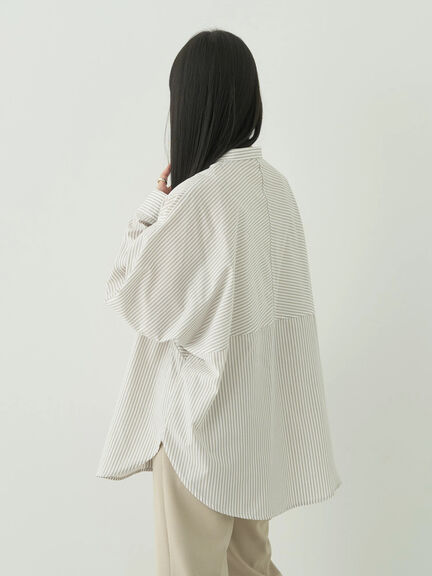 Toiyama Dolman Striped Shirt