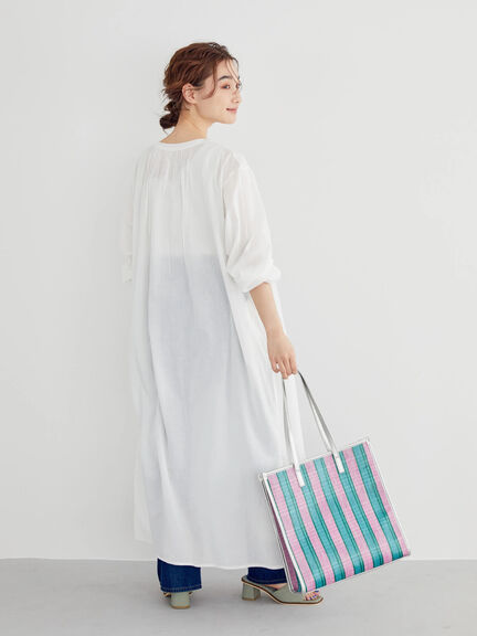 shirt dress Sapporo Pintuck Lace Dress