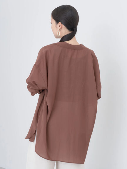 Boyfriend shirt Kanso Sheer Shirt