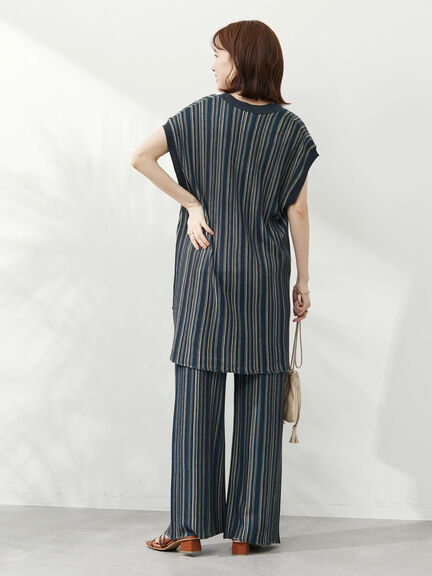 Saka Jacquard knit Stripe Tunic