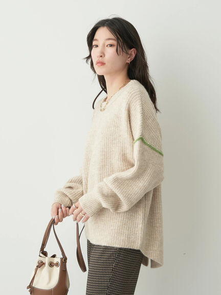 Hegen Color Knit Pullover