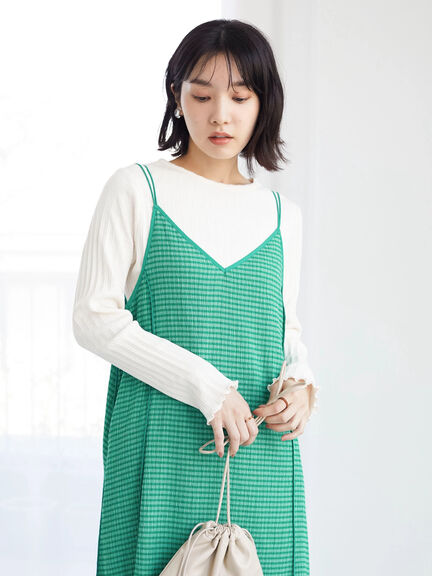 Kinnma Shirring Camisole Dress