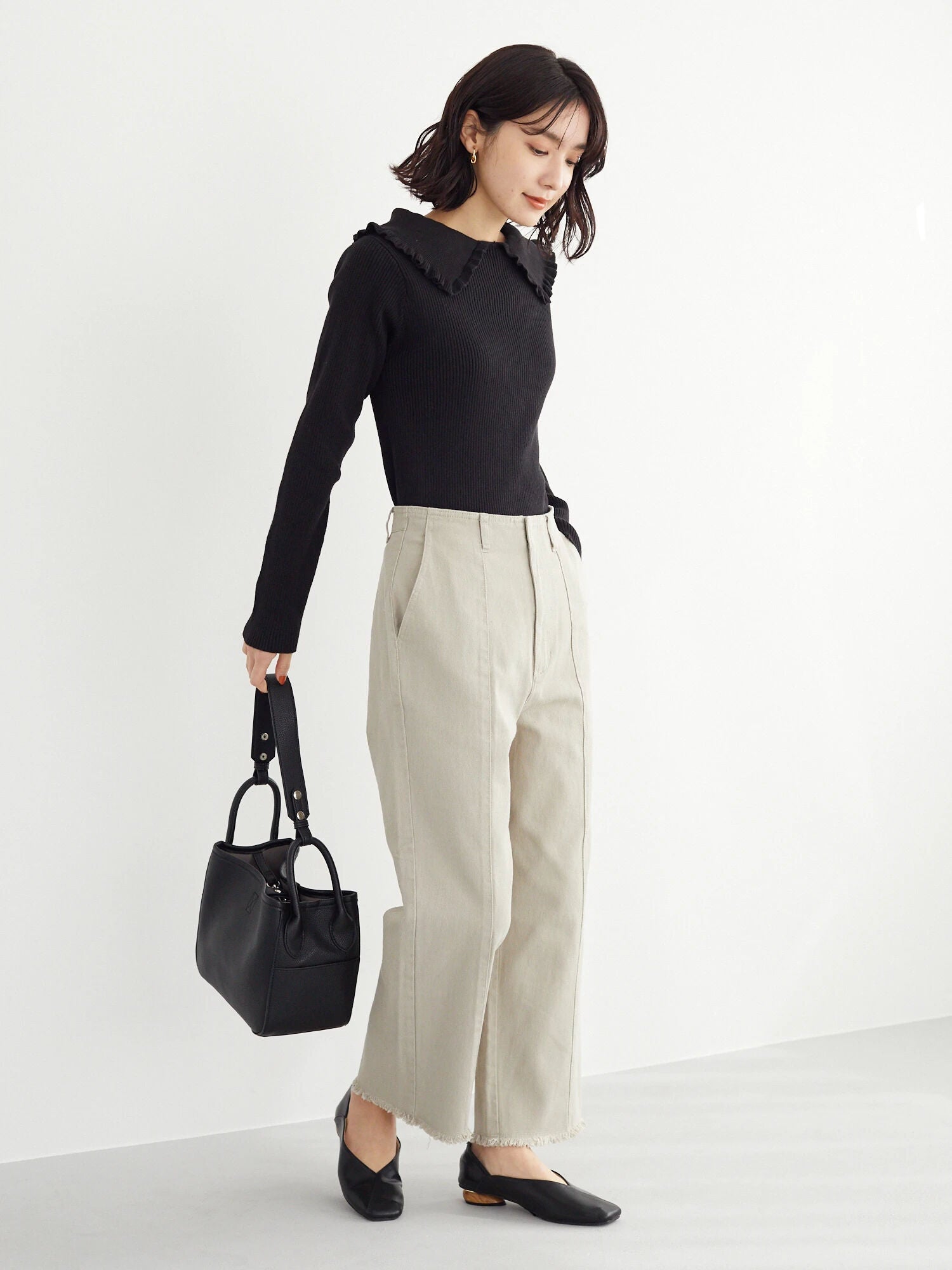 Asahi Frayed Hem Pants