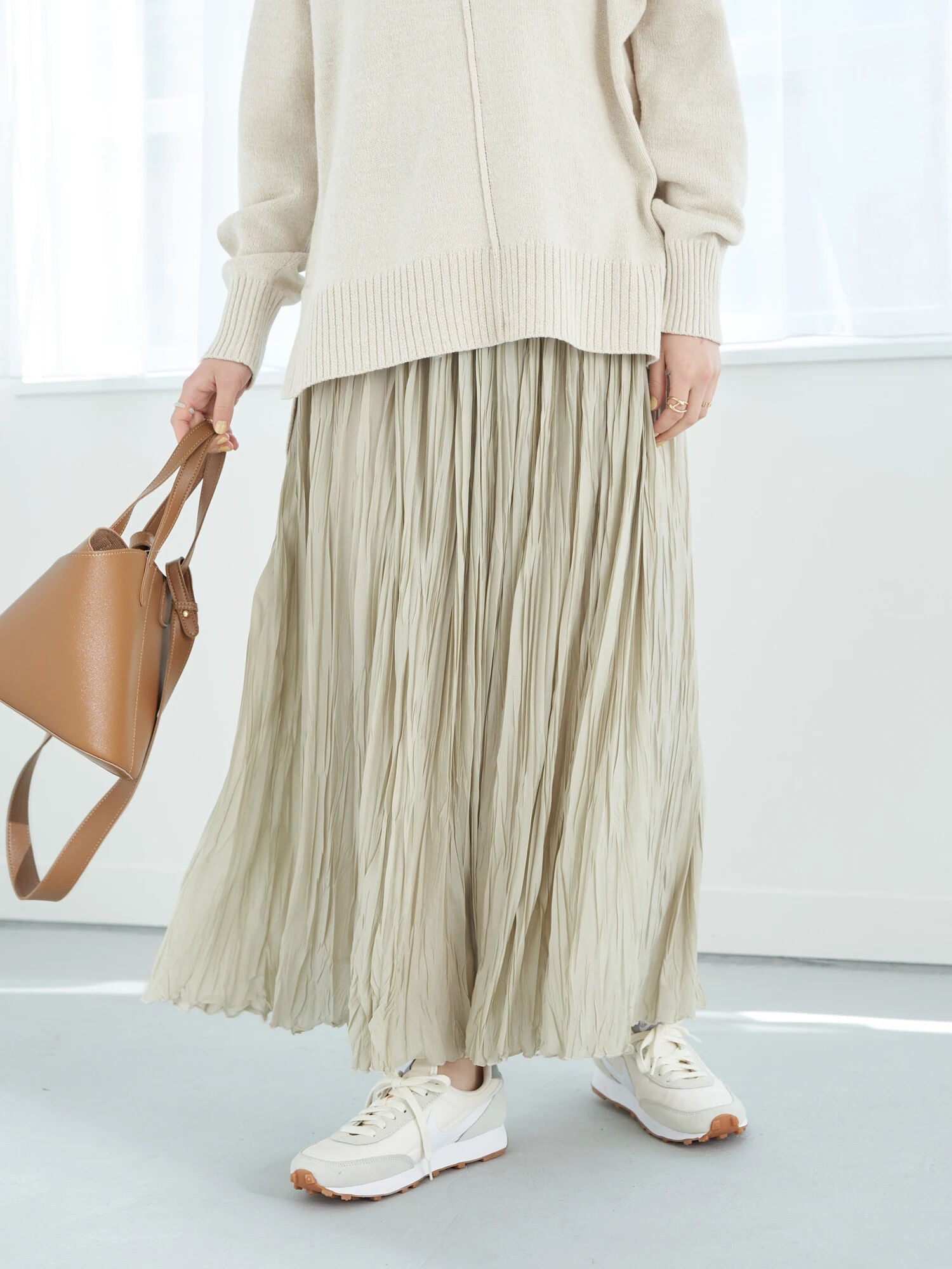 Oba Washer Pleated Skirt