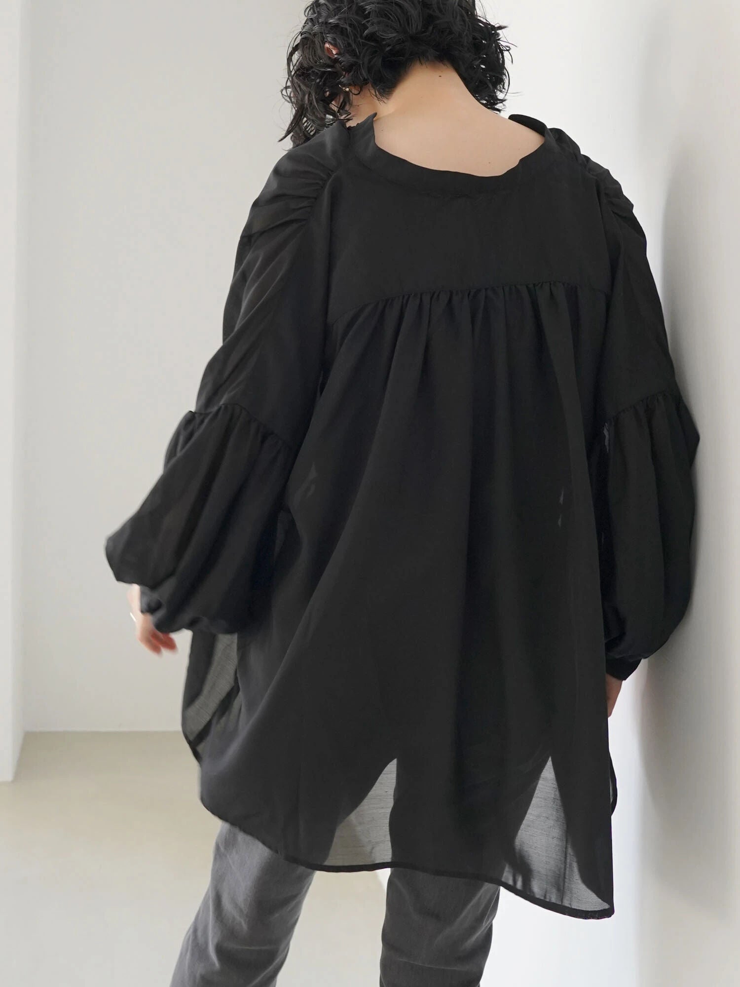 Chloe Gathered Sleeve Blouse