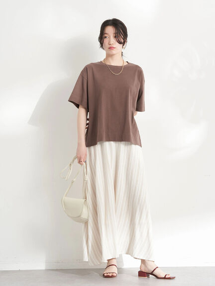 Pucca Linen Blend Flare Skirt