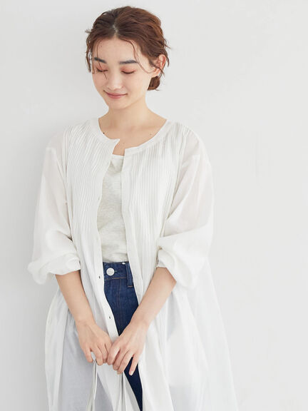 shirt dress Sapporo Pintuck Lace Dress