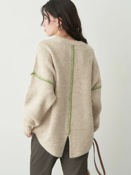 Hegen Color Knit Pullover