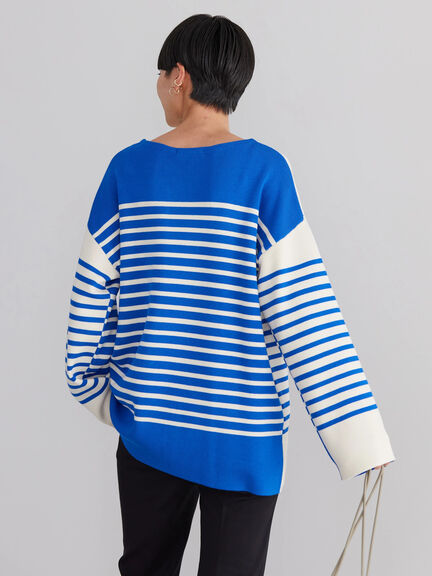 Aslan Panel Border Knit Tunic