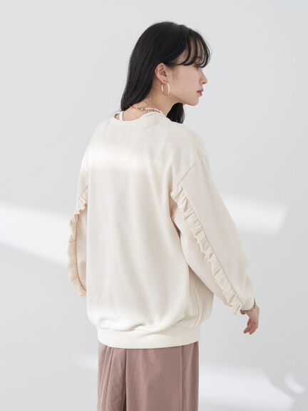 Satsuko Ruffle Sleeve Pullover