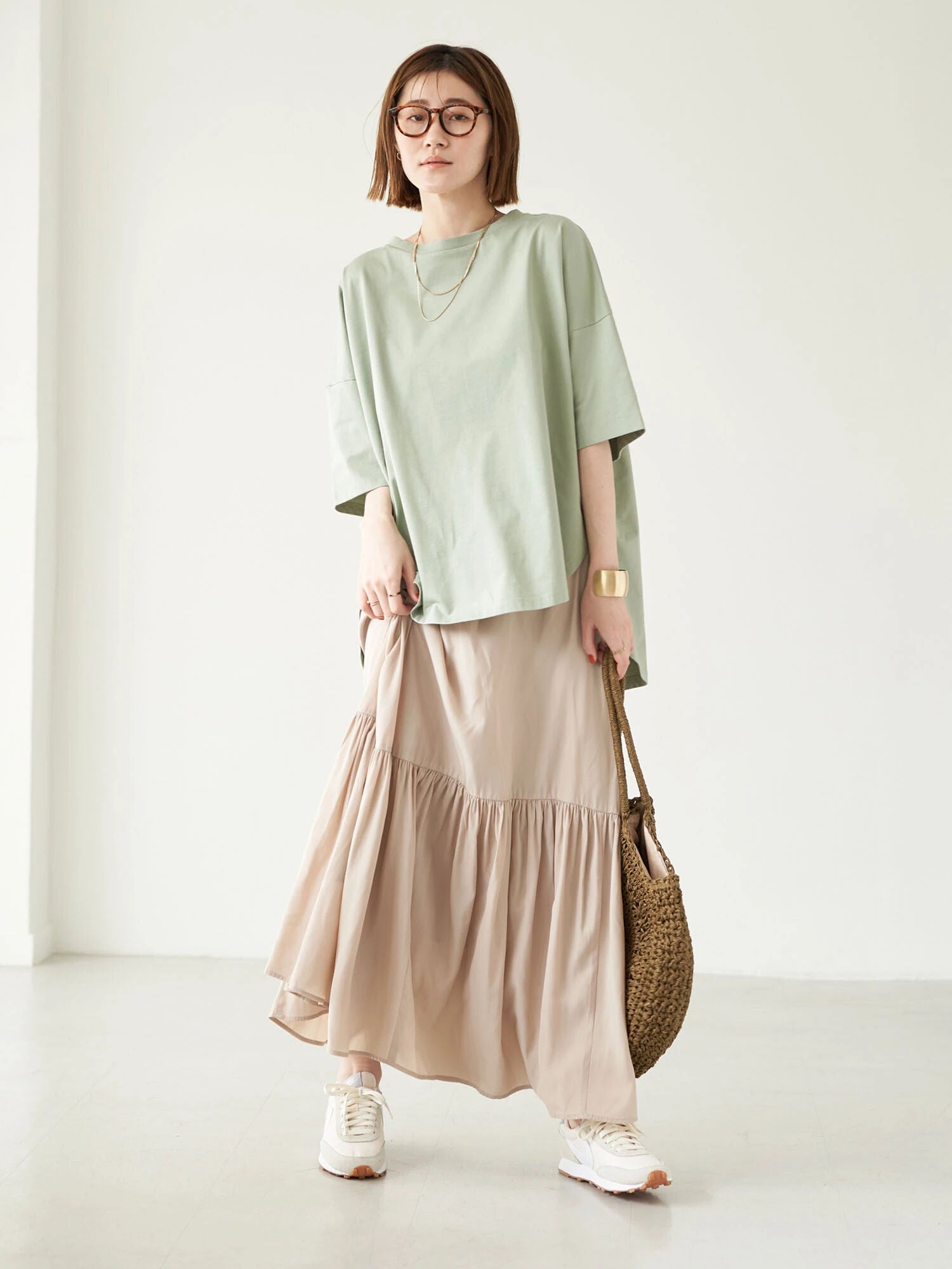 Caca Gathered Volume Skirt