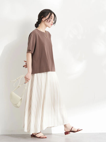 Pucca Linen Blend Flare Skirt