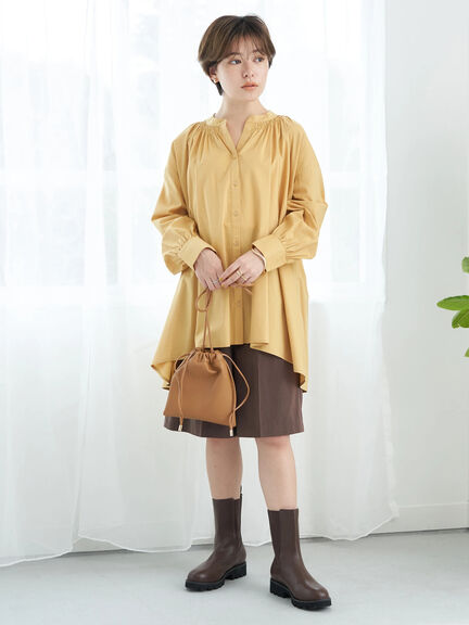 Paradina Shirring Skipper Tunic