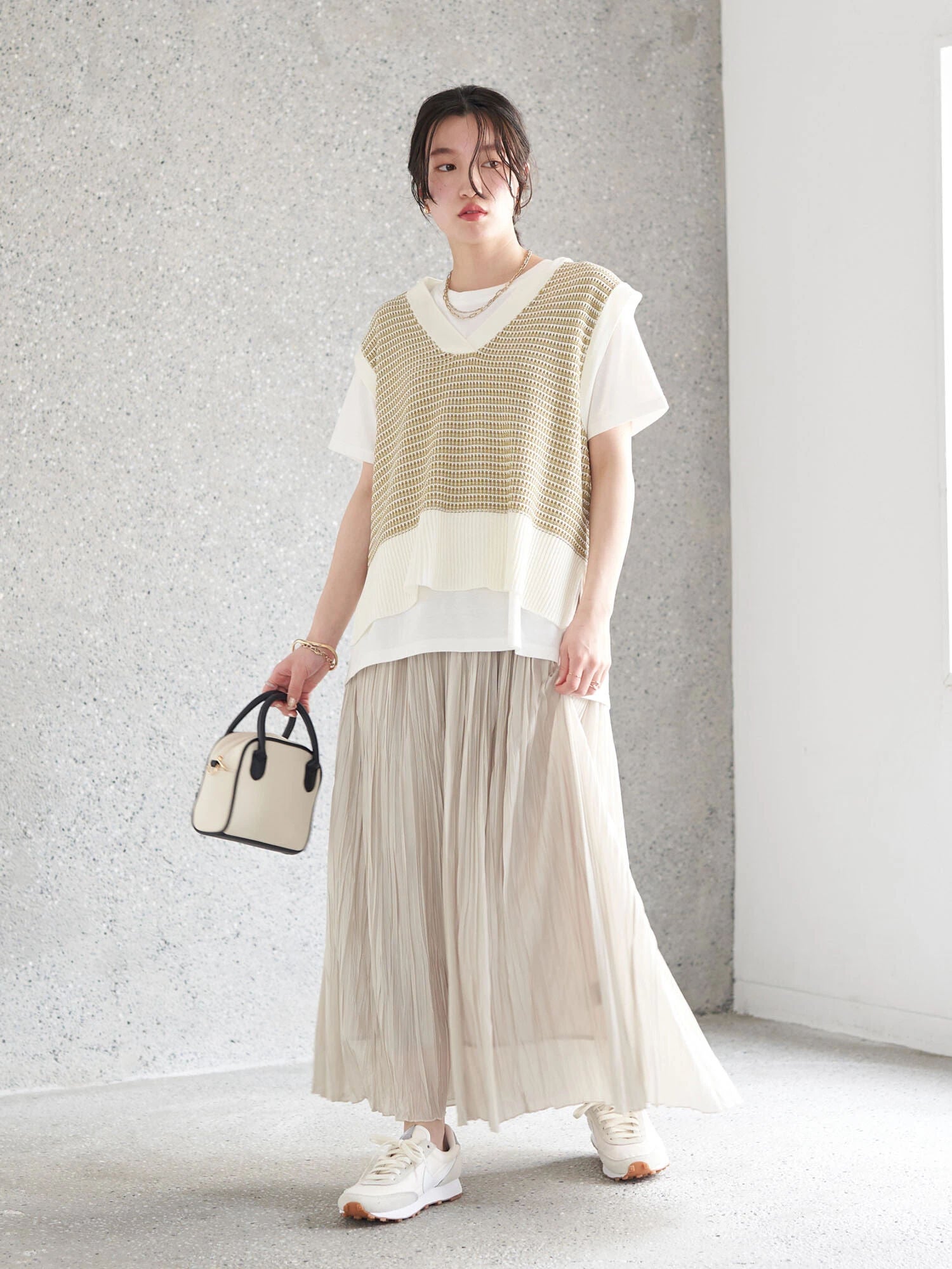 Oba Washer Pleated Skirt