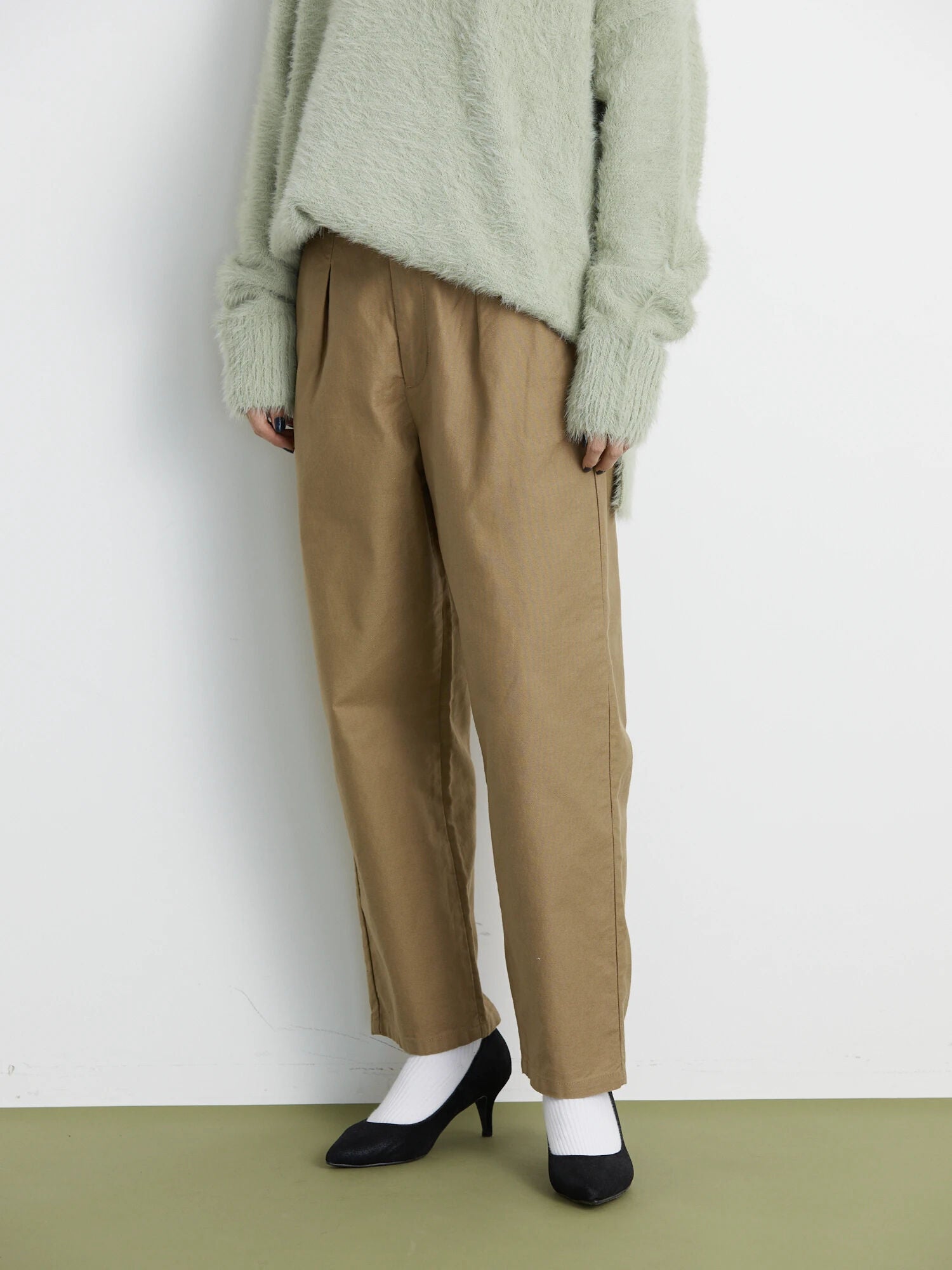 Marie Twill Wide Pants