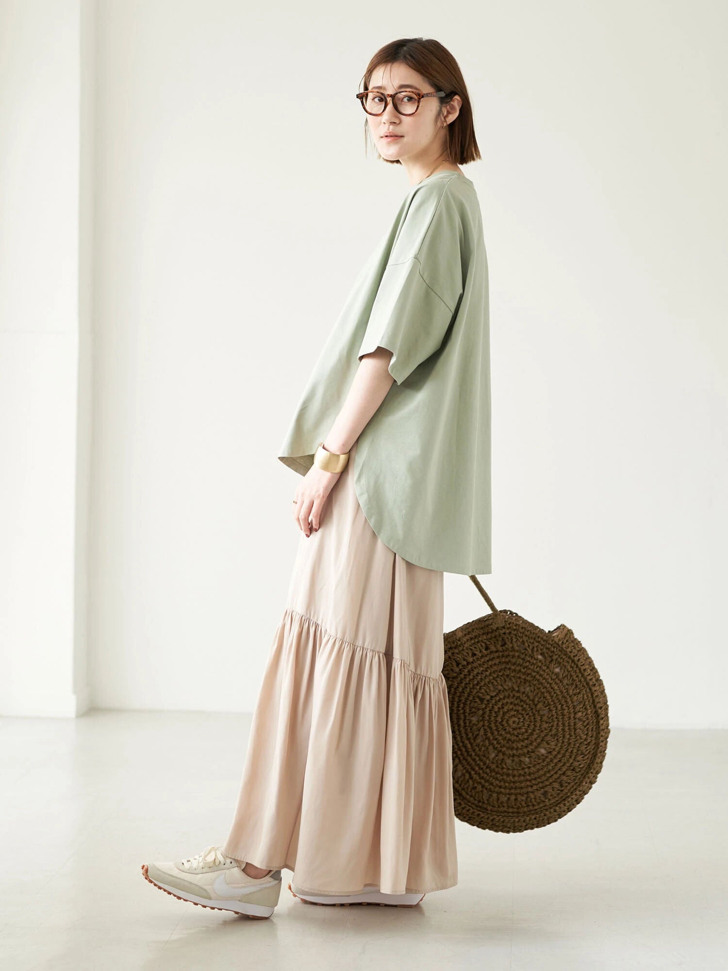 Caca Gathered Volume Skirt