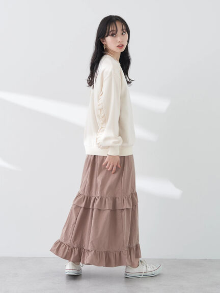 Satsuko Ruffle Sleeve Pullover