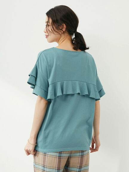 Lavega Two-tier ruffle cut pullover