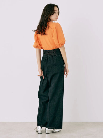 Wide Leg Jeans Wanita Kazanami Jeans