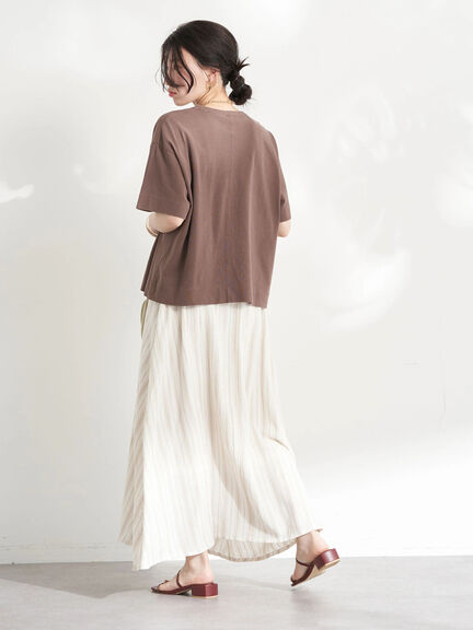 Pucca Linen Blend Flare Skirt