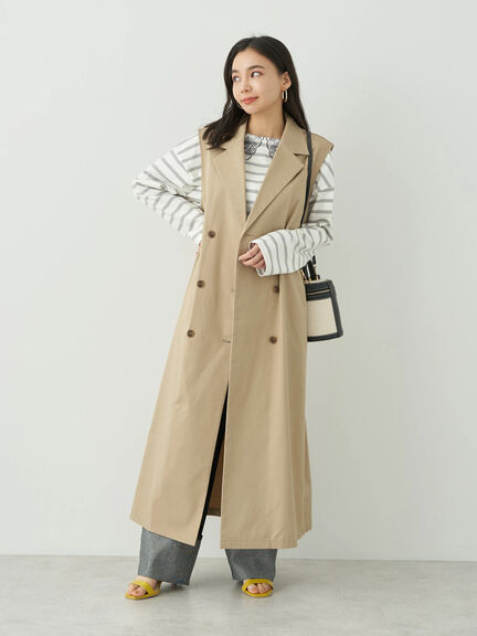 Vest Coat Ereganto 2WAY Vest Coat by Bobo Tokyo