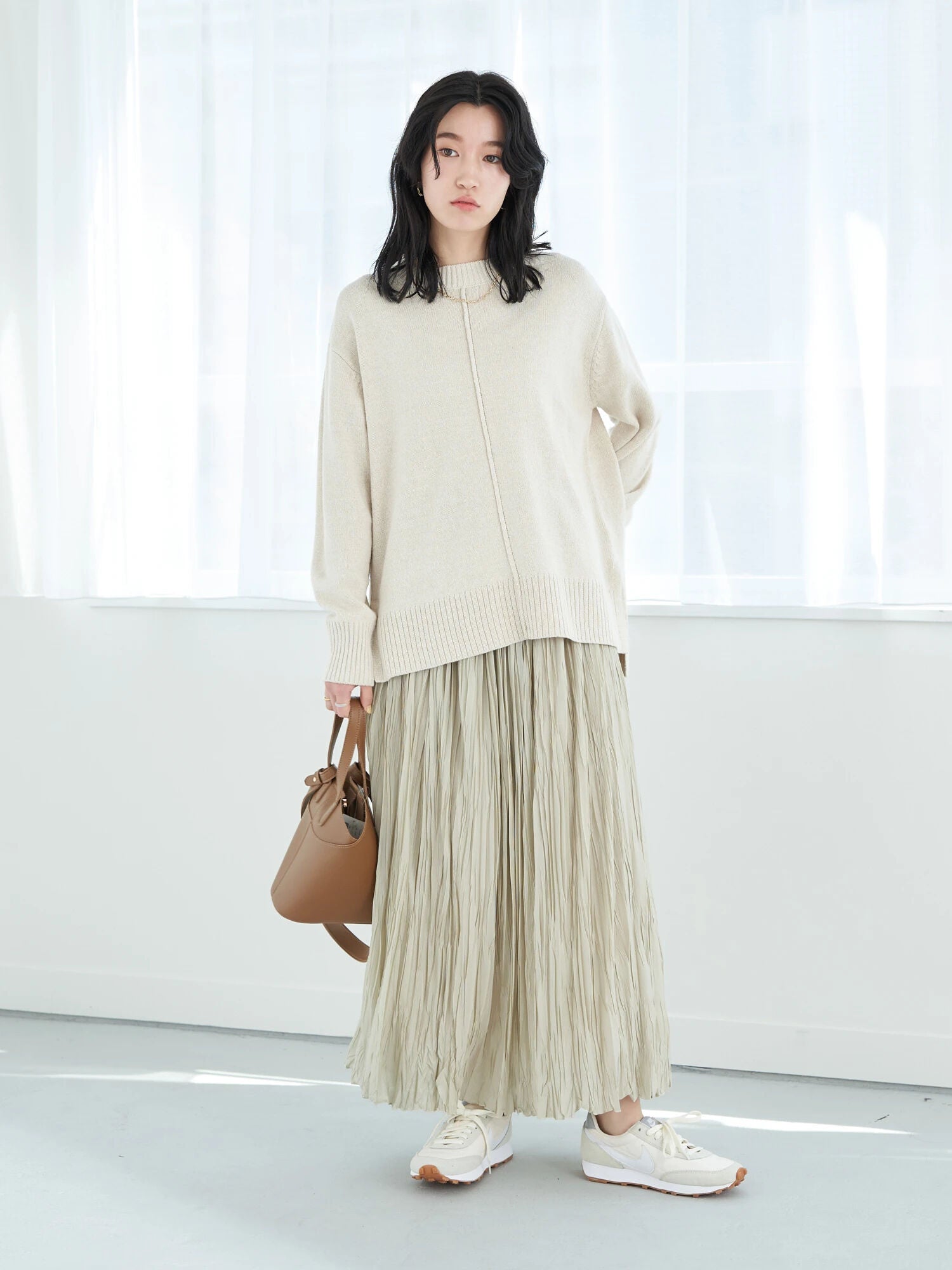 Oba Washer Pleated Skirt