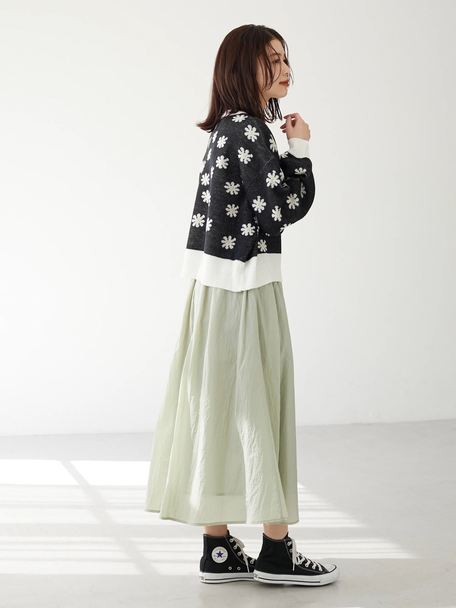 Kyoji Nylon Skirt