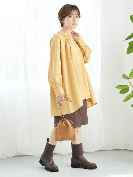 Paradina Shirring Skipper Tunic