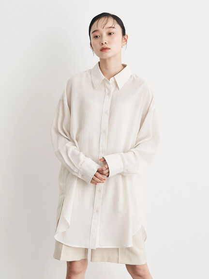 Kemeja Wanita Oversize Helios Short Sleeve Shirt