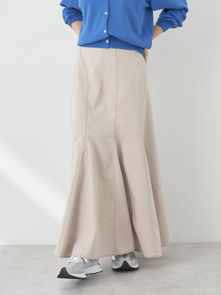 Kizuna Stitch Panel Flared Skirt