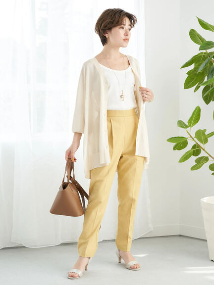 Meira Linen Blend Tapered Pants