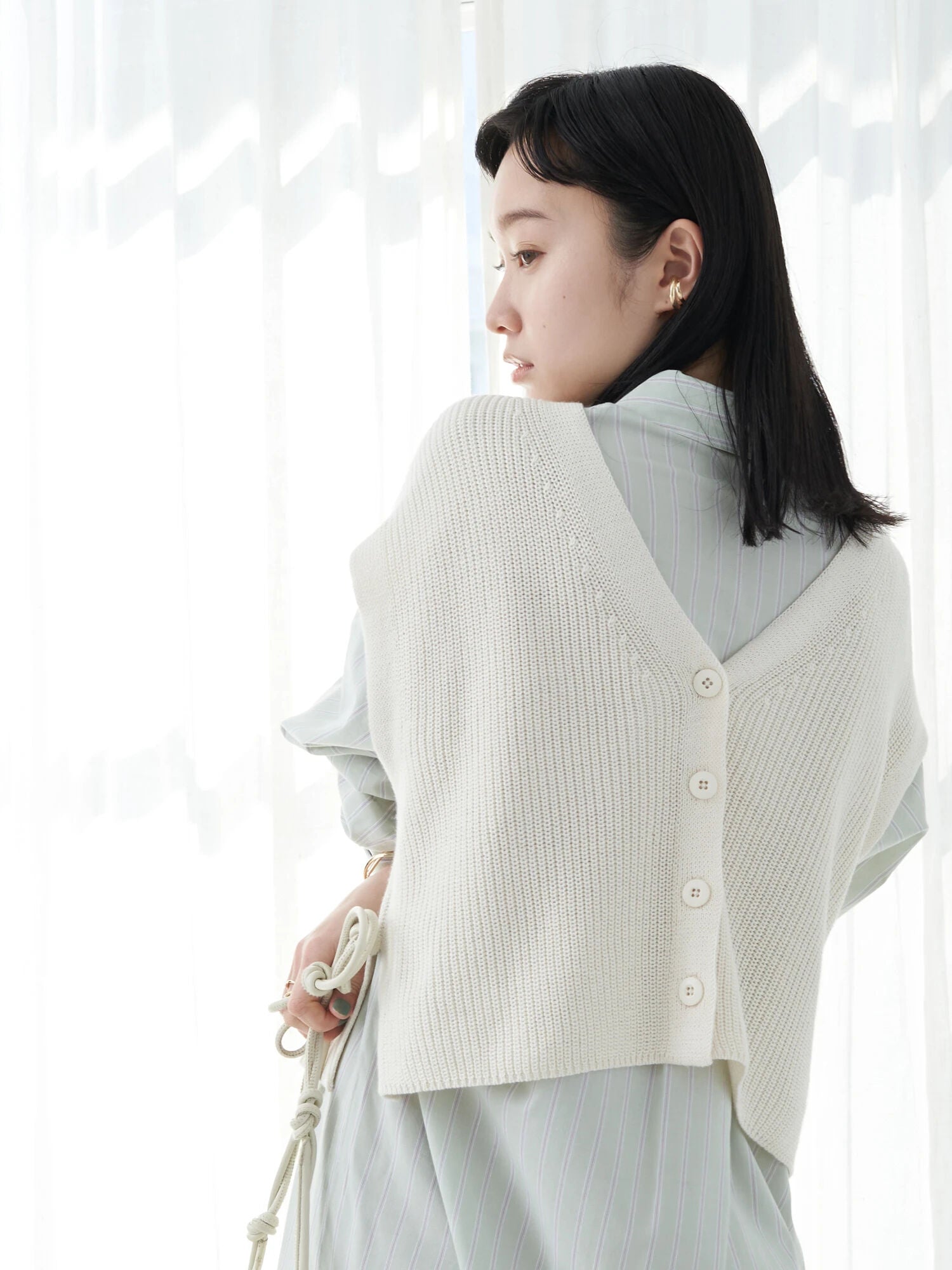 Makiko 2way knit vest