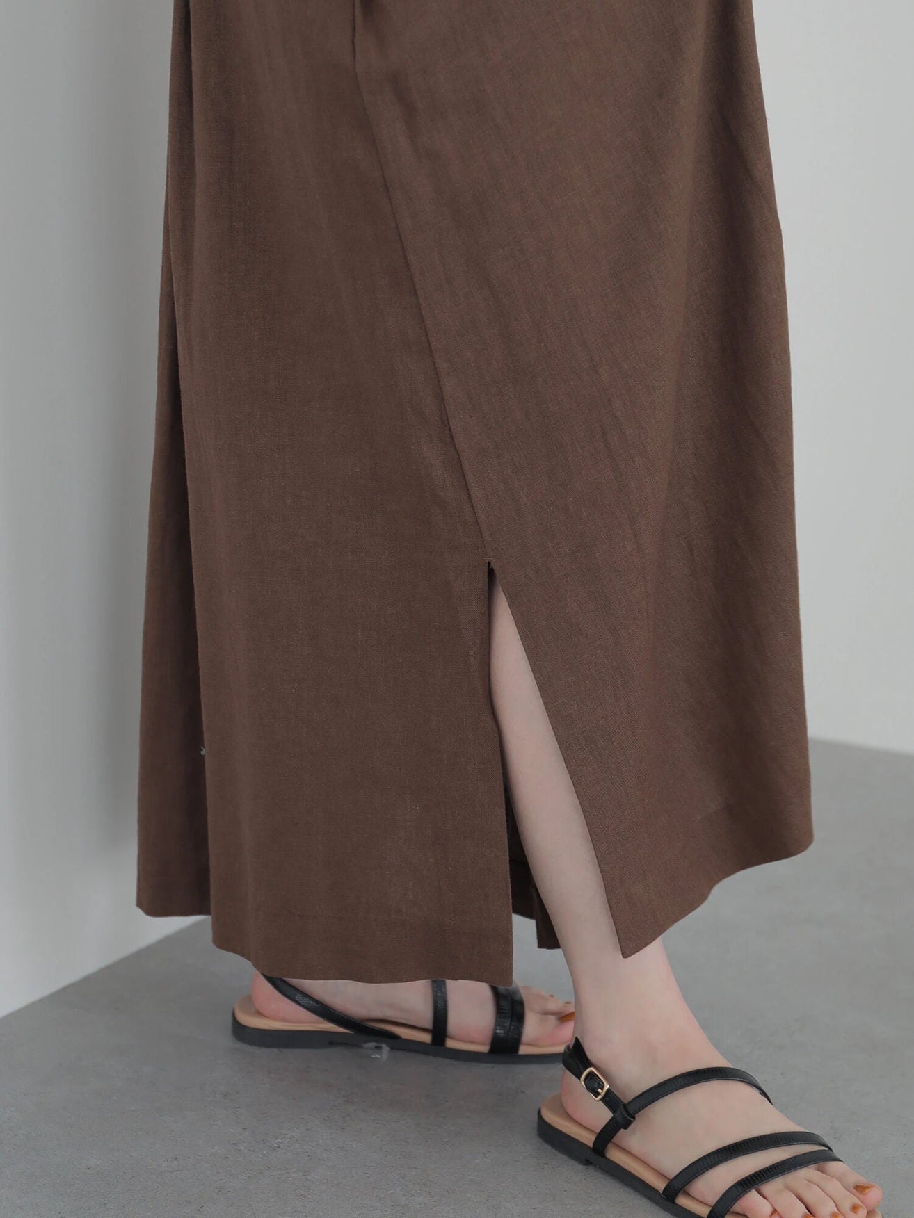 Mika Linen Blend Tuck Skirt