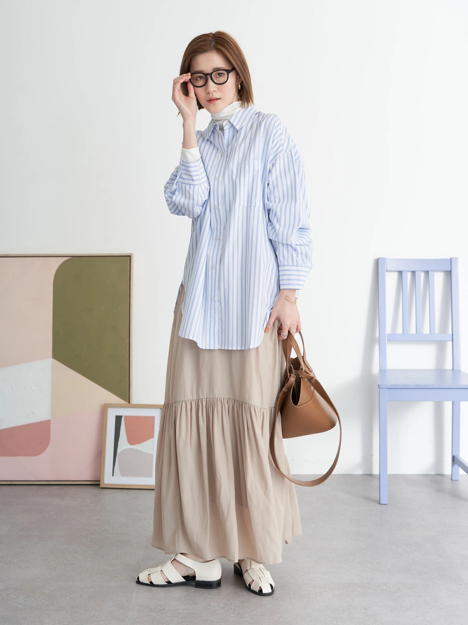 Caca Gathered Volume Skirt