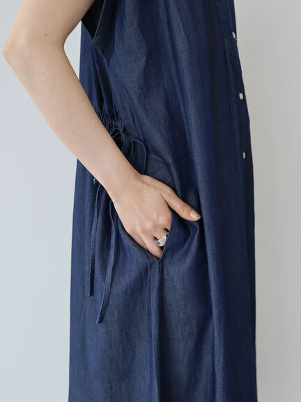 Shirt Dress Takigawa 4way Denim Dress