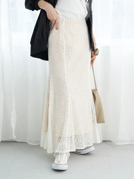 Maretta Switching Mermaid Lace Skirt