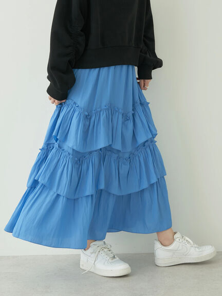 Verme Tiered Volume Skirt