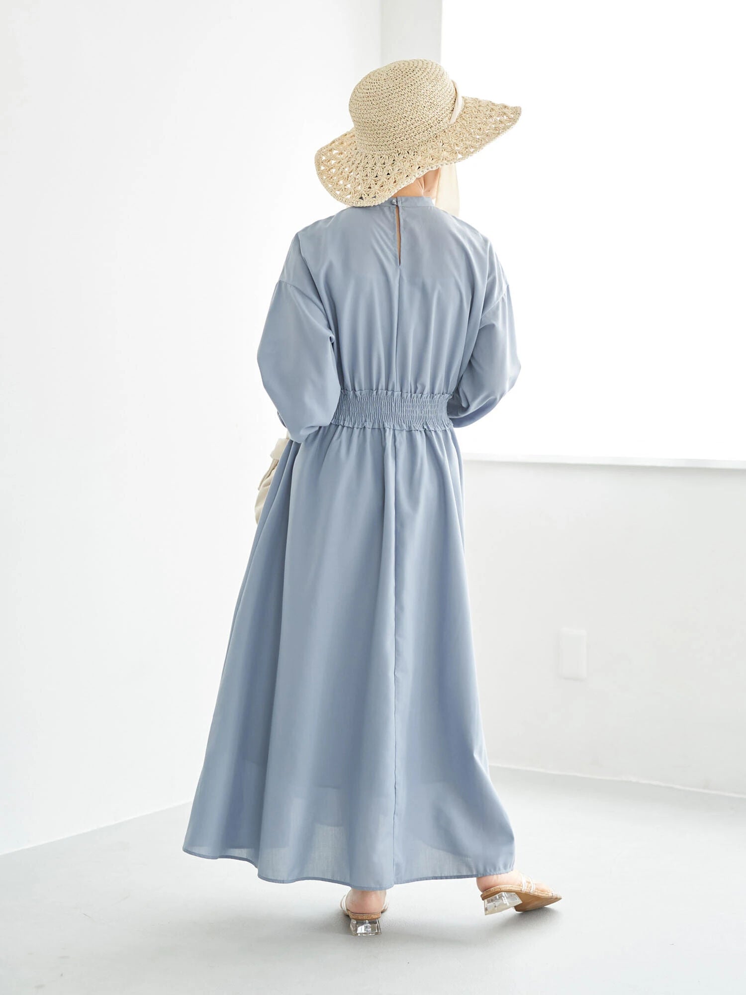 Kameko Shirring Gather Dress