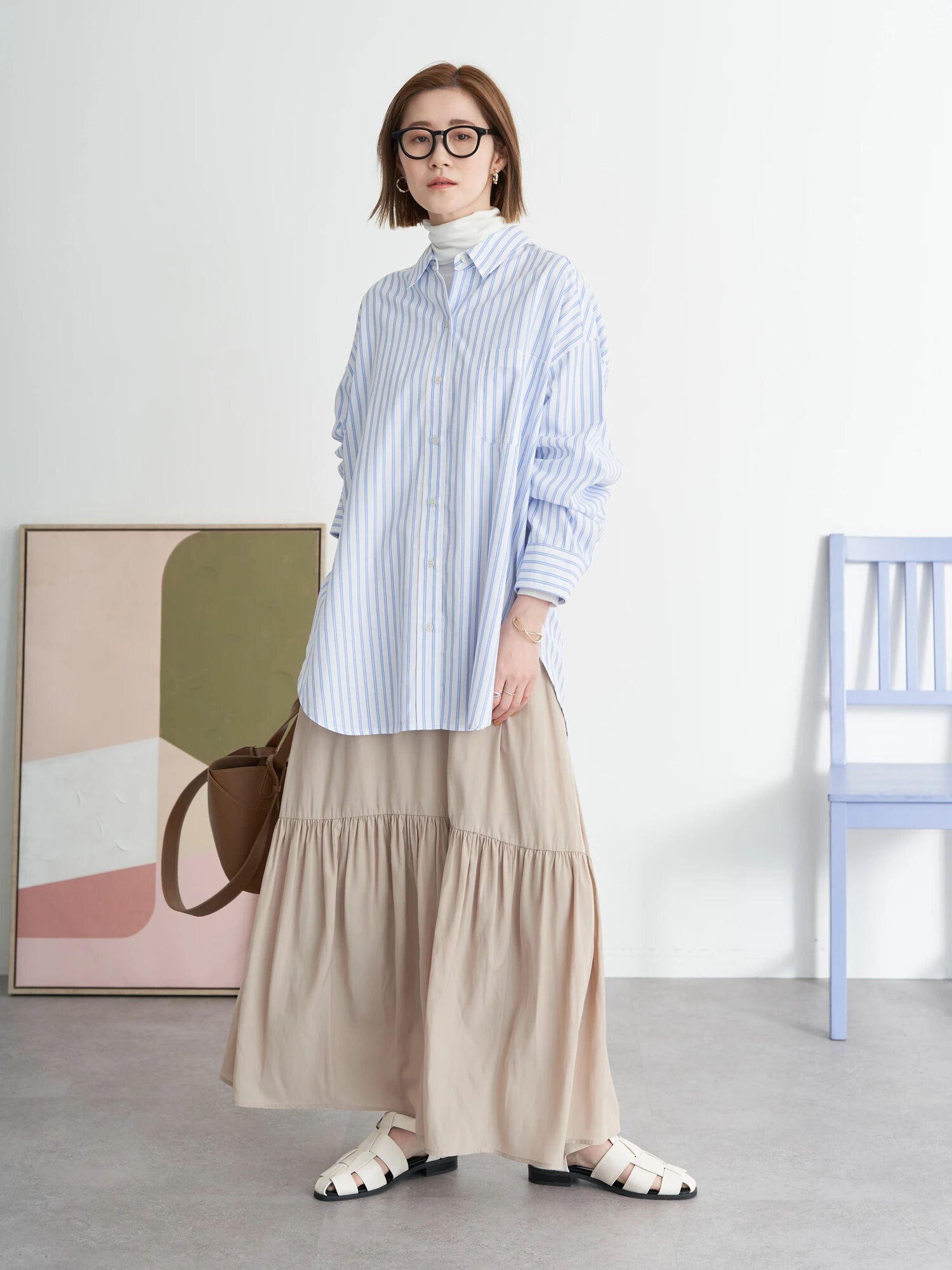 Caca Gathered Volume Skirt