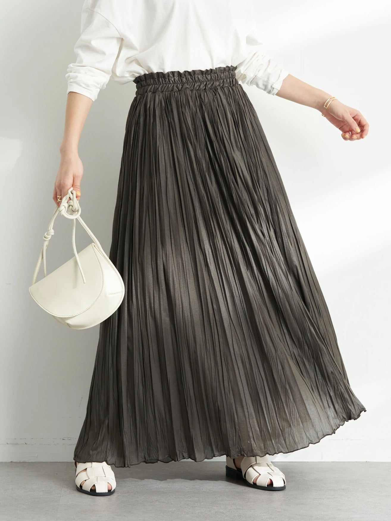 Oba Washer Pleated Skirt