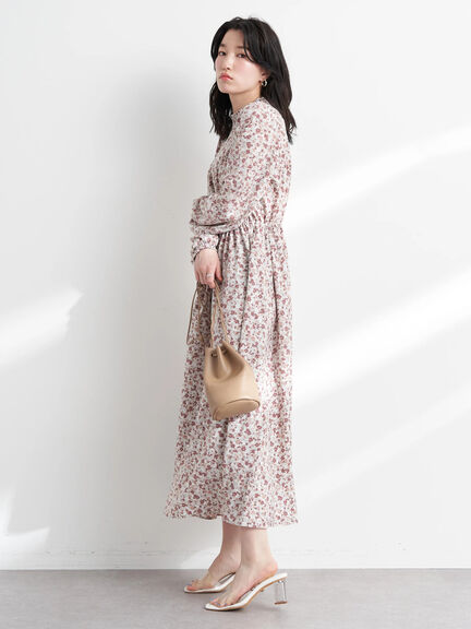 Malva Flower Print Dress