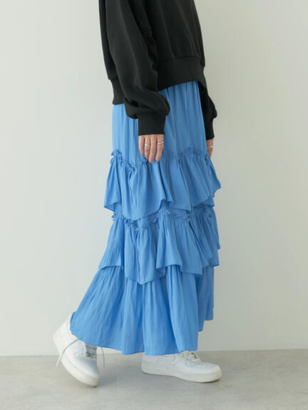 Verme Tiered Volume Skirt