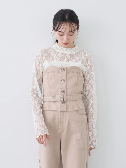 Hazuki Bustier with Cotton Belt