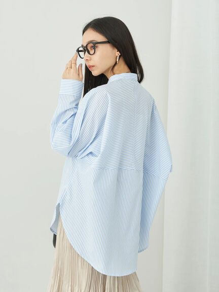 Toiyama Dolman Striped Shirt