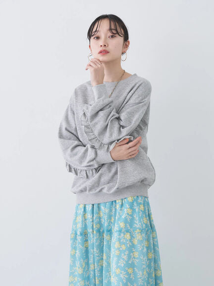 Satsuko Ruffle Sleeve Pullover