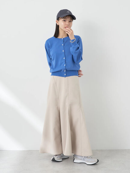 Kizuna Stitch Panel Flared Skirt