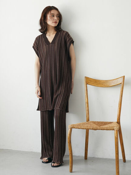 Saka Jacquard knit Stripe Tunic